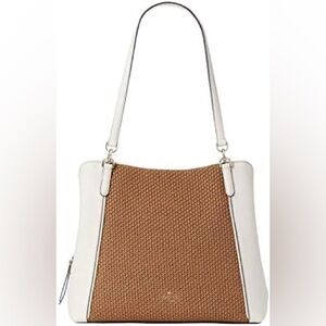 Kate Spade Jackson Straw Medium Triple
Compartment Shoulder brand new